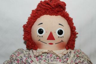 Vintage Knickerbocker Raggedy Ann Doll 16 