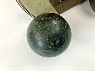Vintage Duck Pin Bowling Balls w Bag 3 lb 12 ounces bocce lawn duckpin 4