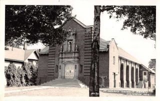 Jefferson Ohio St Josephs Catholic Church Real Photo Antique Postcard J60399