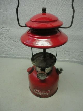Vintage Red Coleman Lantern Model 200a