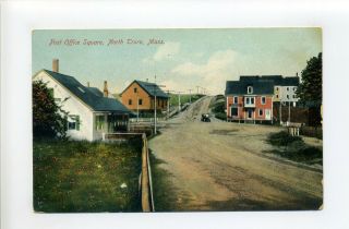 Cape Cod Ma Mass Antique Postcard,  North Truro,  Post Office,  Street View,  1909