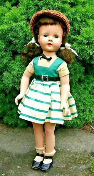 Vintage Effanbee 19 " Honey Walker Doll All Brunette