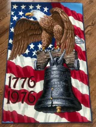 American Legend Bicentennial 1776 1976 Eagle Wall Rug By Alexander Smith Carpet