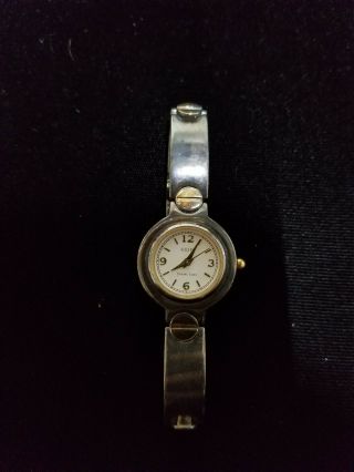 Vintage Preown Solid Sterling Silver Large Ecclissi Womens Watch Battery.