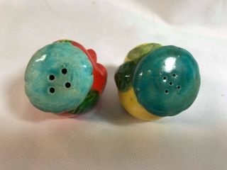 Vintage Vegetable Anthropomorphic Salt & Pepper Shakers with Faces 7