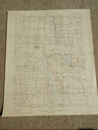 22x29 1908 Usgs Topo Map Linesville,  Pennsylvania Conneaut Atlantic Hartstown
