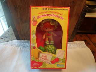 Vintage 1980 Kenner Strawberry Shortcake Apple Dumplin Doll W Tea Time Turtle