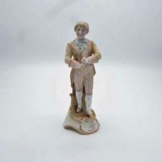 Fine Antique 19thc German Porcelain Figurin Figure - Dandy