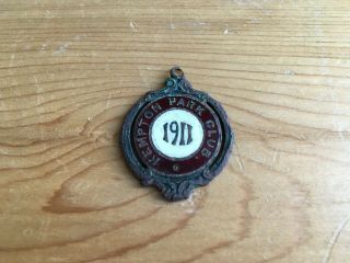 RARE Pre - WW1 Antique Kempton Park Club Members Badge No: 87 Horse Racing 1911 3