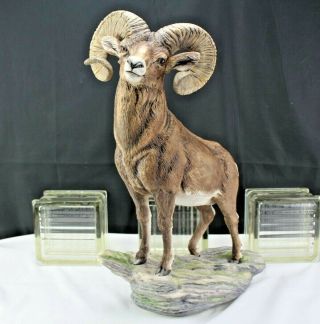 Rocky Mountain Bighorn Sheep - Boehm England 49 - Sculpture Figurine Wild Animal