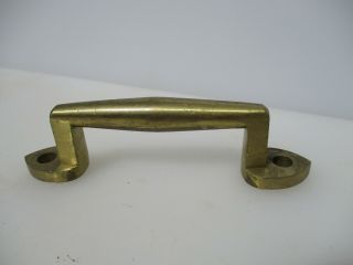 Vintage Brass Door Handle Pull Industrial Safe Handle Pull Factory Old Deco 6.  5 "