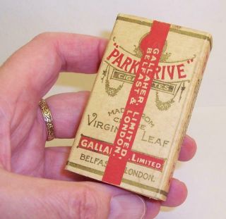 Vintage/antique Ww1 Card Cigarette Packet (no Contents) Park Drive Gallaher Ltd