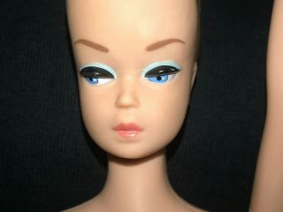 Vintage 1962 Barbie Fashion Queen Midge Doll Molded Eye Lids,  Wig
