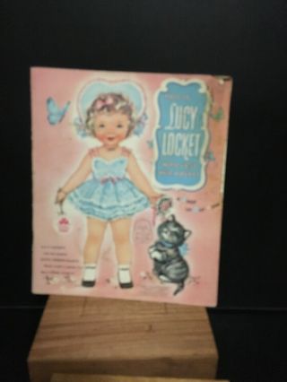 1956 Lucy Locket Paper Doll Book - Merrill - - Uncut - Ends Aug 27
