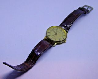 Gent ' s Vintage BULER Quartz Gold Plated Wristwatch 2