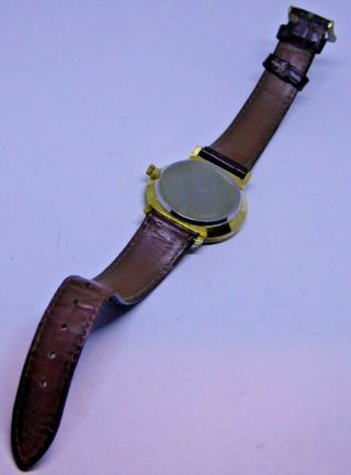 Gent ' s Vintage BULER Quartz Gold Plated Wristwatch 3