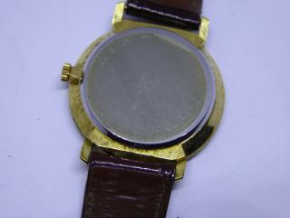 Gent ' s Vintage BULER Quartz Gold Plated Wristwatch 4