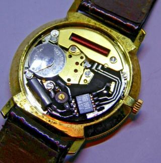Gent ' s Vintage BULER Quartz Gold Plated Wristwatch 5