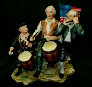 Andrea By Sadek Spirit Of 76 Revolutionary Ceramic Drum & Fife Figurine