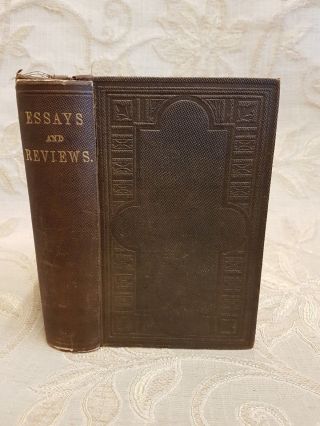 Antique Book Of Essays And Reviews - 1869