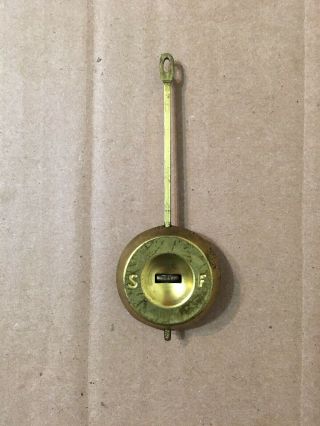 Antique Ansonia Adjustable Mantle Clock Pendulum From Open Escapement Movement 2