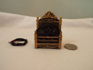 Vintage Dollhouse Miniature Victorian Grate W/coals Glow - Well 1 3/8 " X 2 " X 7/8 "