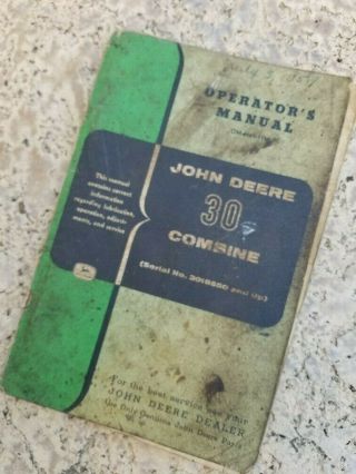 Vintage John Deere Owner Manuals 3