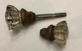 Antique Vintage Glass Doorknob Set From The 1950’s