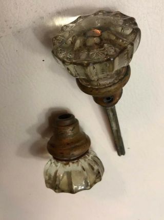 Antique Vintage Glass Doorknob Set From The 1950’s 2