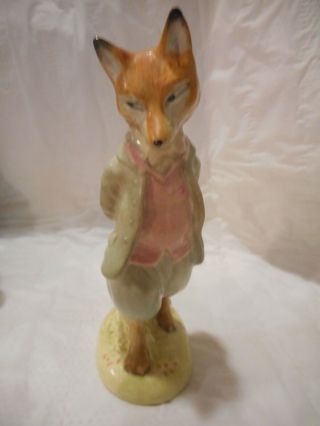 Beatrix Potter " Foxy Whiskered Gentleman " Beswick No Date Dom Ship/ins 1912