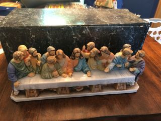 Vintage Goebel The Last Supper Religious Jesus Apostles Figurine W Germany