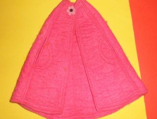 1970 ' s HOT PINK FELT CAPE & HAT Clone CLOTHES Maddie Mod Wendy Sindy Barbie 4