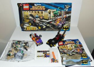 Lego 6864 Batmobile And Two Face Chase Dc Universe Missing Minifigs