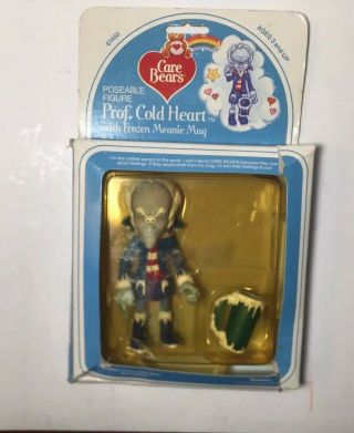Vintage Poseable Care Bear Professor Cold Heart With Frozen Meanie Mug