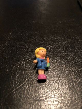Vintage Polly Pocket With Blonde Hair And A Carrot 2