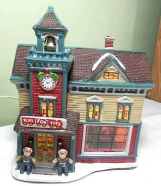 Holiday Time (2015) Christmas Village House - Toys For Tots Lighted House W/box