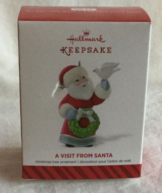 Hallmark Keepsake Christmas Ornament 2014 - A Visit From Santa - 6th & Final