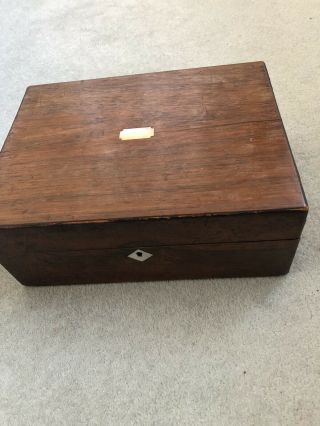 Vintage Inlaid Wooden Box For Restoration Another Bargain