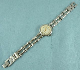 Ecclissi Ladies Watch Sterling Silver Bamboo Bracelet 7.  25 " Quartz 31450
