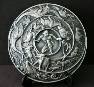 122 SOCIETY OF MEDALISTS - CREATION - 999 SILVER MEDAL SCULPTURE by Marcel Jovine 2