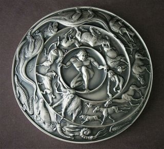 122 SOCIETY OF MEDALISTS - CREATION - 999 SILVER MEDAL SCULPTURE by Marcel Jovine 4