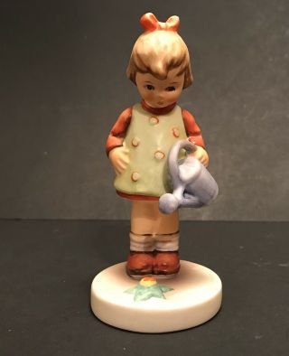 Hummel Goebel " Little Girl With Watering Can " Girl With Apron Estate