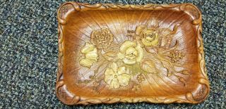 1946 Multi Products Inc Molded Bowl With Floral Design Server