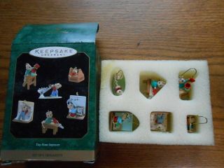Tiny Home Improvers Set Of 6 Miniature Hallmark Keepsake Ornaments Dated 1997