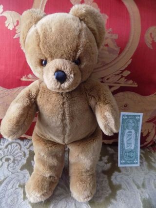 Vintage 1985 Applause Wallace Berry 16 " Brown Plush Teddy Bear From Korea Exc