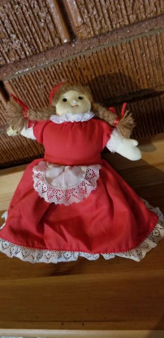 Vintage Topsy - Turvy Doll,  3 Characters - - Red Riding Hood / Wolf / Grandma,  Vguc