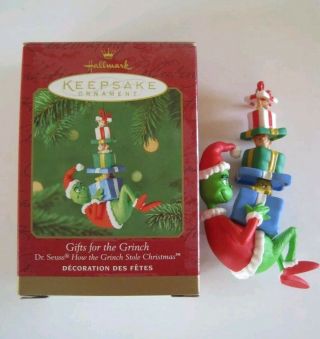 Hallmark Keepsake Ornament Gifts For The Grinch 2000