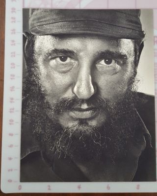 Vintage Yousuf Karsh Photogravure Portrait Of Fidel Castro