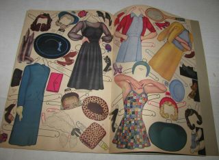 1942 Glamour Girl 4 Paper Doll by Queen Holden uncut Whitman 5