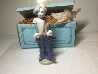 Lladro Collector Society 1985 Little Pals Clown Gloss Finish Figurine 7600